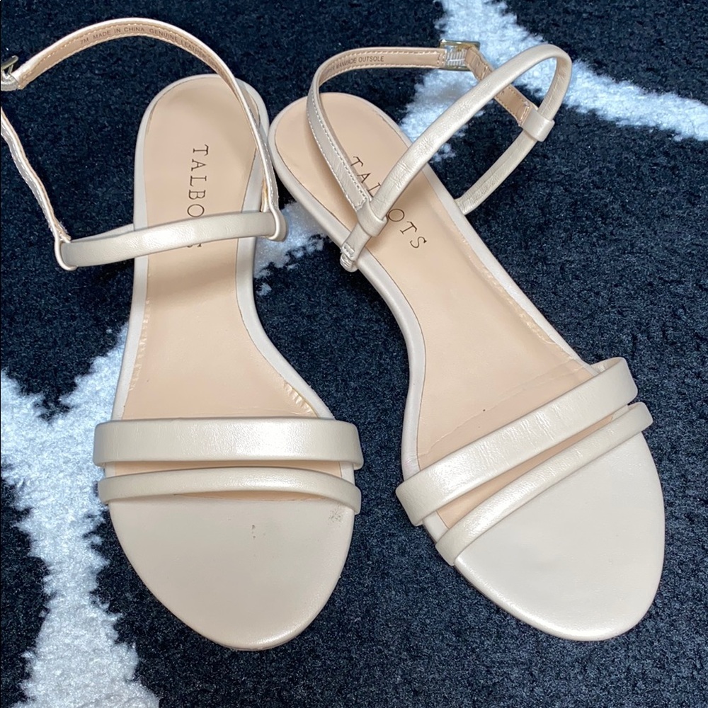 Talbots Women's Cream Sandals